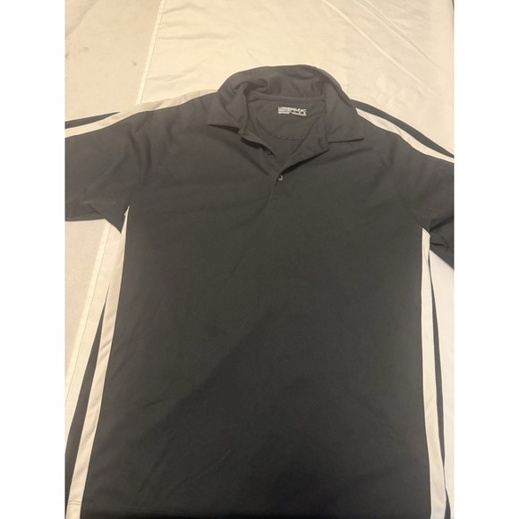 Nike Golf NikeFIT DRY Moisture Wicking Black/White Polo Shirt Size L - Picture 7 of 7